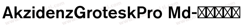 AkzidenzGroteskPro Md字体转换